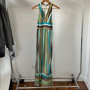 Full length striped dress